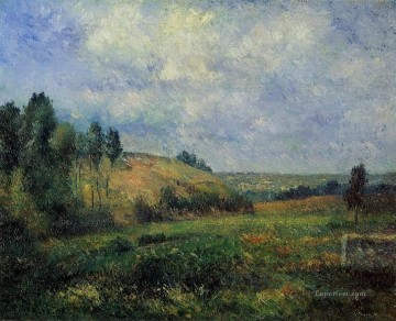 カミーユ・ピサロ Painting - ポントワーズ近くの風景 1880年 カミーユ・ピサロ